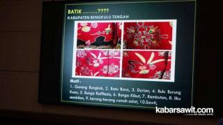Sawit Jadi Motif Batik Khas di Bengkulu Tengah