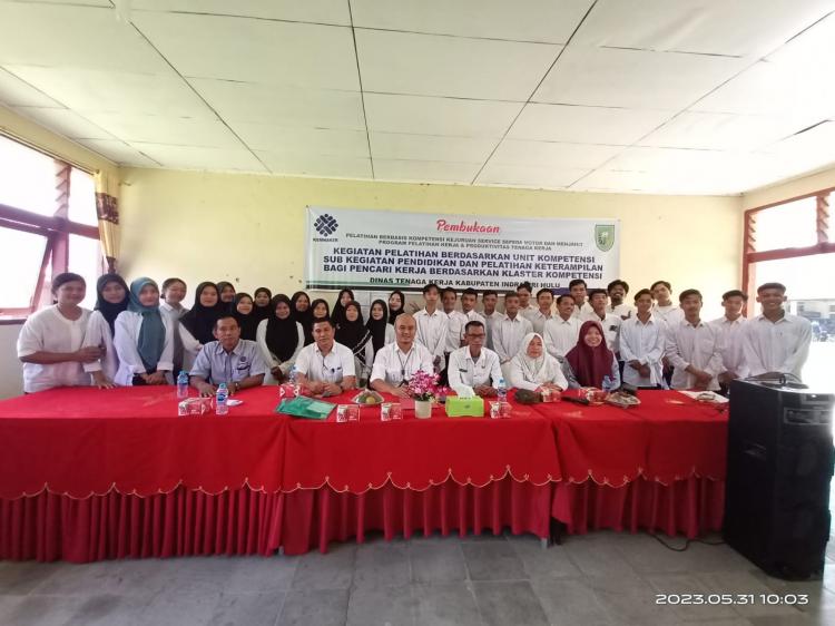 32 Pencari Kerja di Inhu Digembleng untuk Terampil