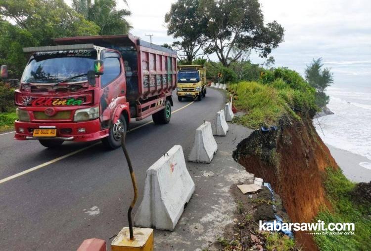 Abrasi Parah di Kabupaten Bengkulu Utara, Ancam Kendaraan Angkutan Sawit dan CPO