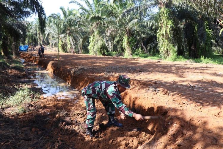 TMMD Bangun Jalan di Perkebunan Sawit Warga Bengkulu 
