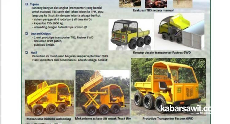 Gandeng LPPM-IPB, BPDPKS Ternyata Sudah Rancang Angkutan yang Cocok di Kebun Sawit