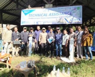 Demi SISKA, Poktan Gawi Bersama Diberikan Bantuan Pagar Listrik