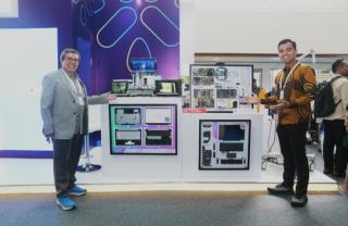 Booth Katalis Merah Putih Karya  ITB di KSTI 2025 Dikunjungi Presiden Prabowo Subianto