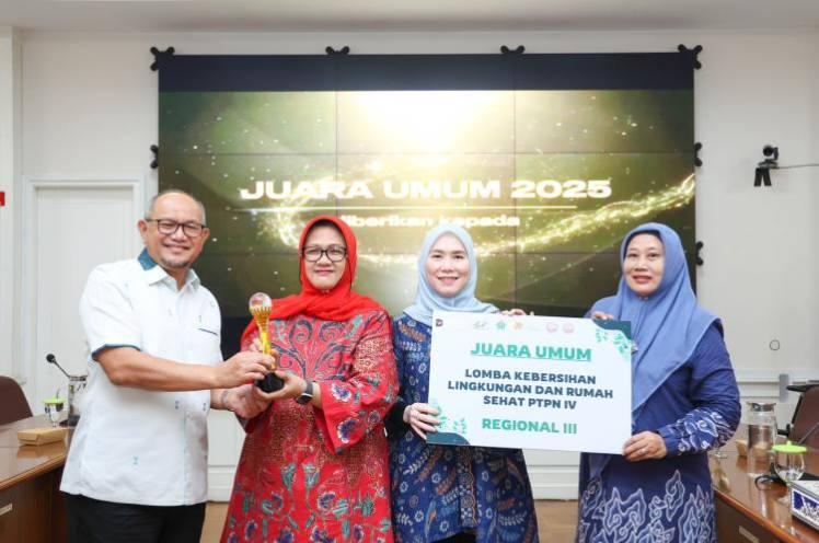 Regional III Juara Umum Lomba Lingkungan Sehat PTPN IV, Gusmar: Jadikan sebagai Pemicu