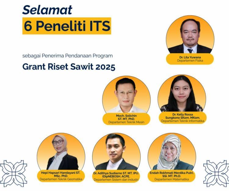 Hebat! 6 dari 55 Proposal Riset yang Lolos Tahap Presentasi Nasional GRS dari ITS Surabaya