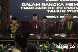 Di Sidang DPRD Peringati HUT ke-69 Provinsi Jambi, Gubernur Paparkan Sejumlah Capaian Pembangunan