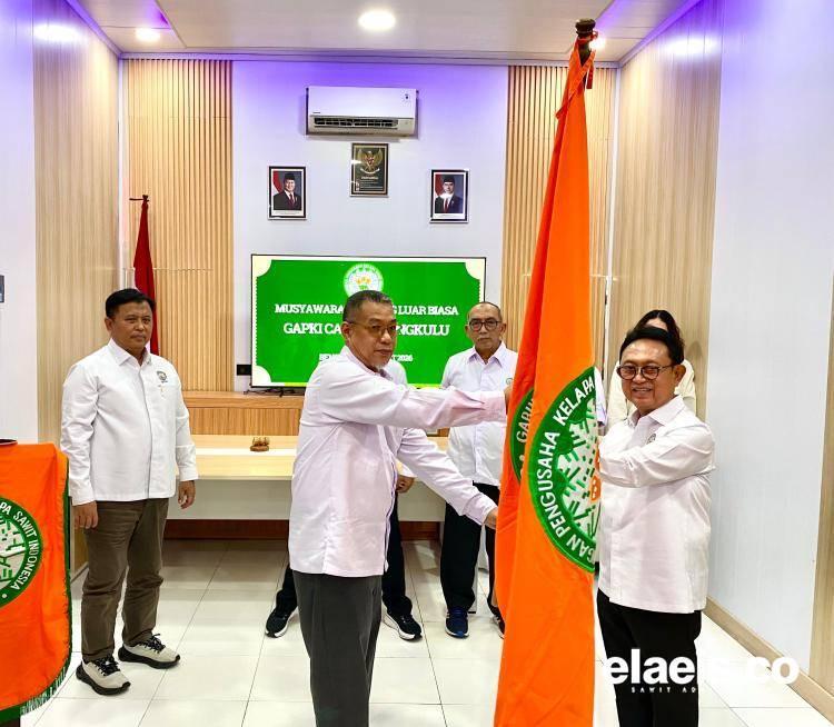 Dikukuhkan Jadi Ketua Gapki Bengkulu, Anwar Jibe Berjanji Perkuat Komunikasi Seluruh Sektor