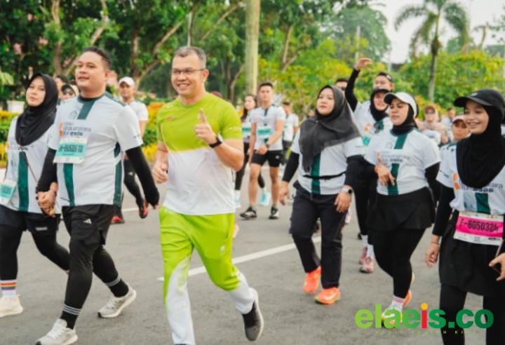 Heboh! Runners PTPN IV Regional III Ambil Bagian di Seluruh Kategori Riau Bhayangkara Run 2026