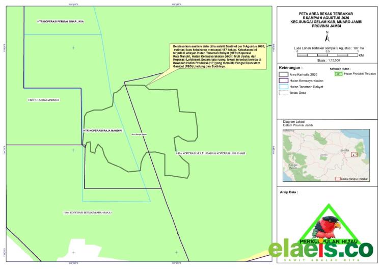 Karhutla Muarojambi, Sekber PSDH Jambi: Penanganan di Ekosistem Gambut Tidak Cukup Hanya Melalui Pemadaman