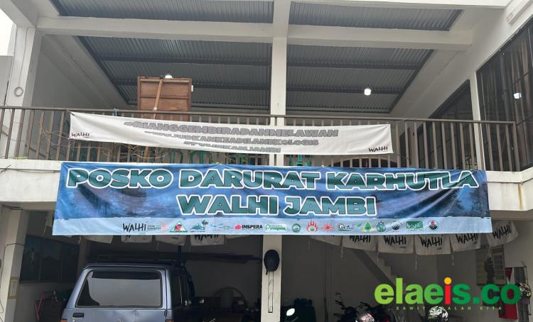 Bersama 15 Organisasi, Walhi Jambi Dirikan Posko Darurat Karhutla